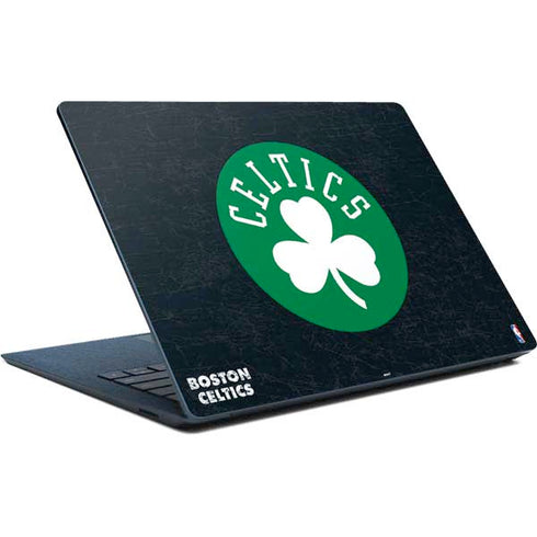 NBA Boston Celtics Black Secondary Logo Surface Laptop Skin