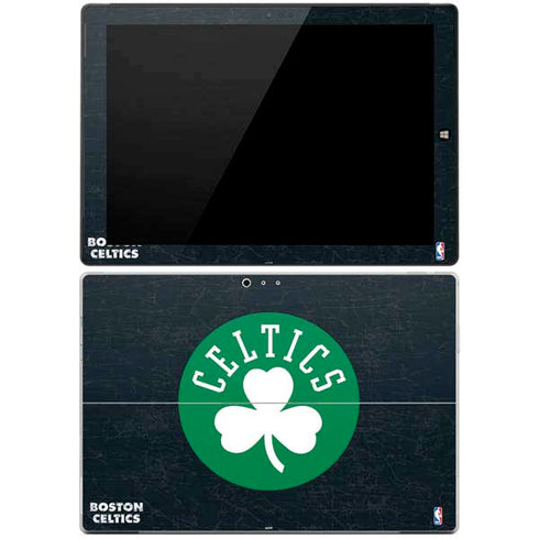 NBA Boston Celtics Black Secondary Logo Surface Pro 3 Skin