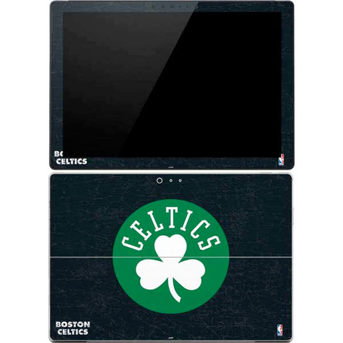 NBA Boston Celtics Black Secondary Logo Surface Pro 4 Skin
