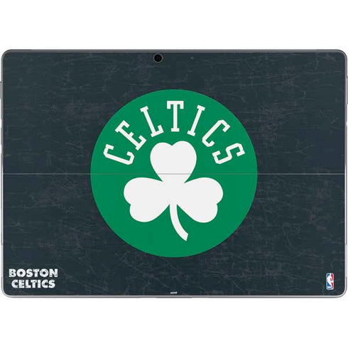 NBA Boston Celtics Black Secondary Logo Surface Pro 8 Skin