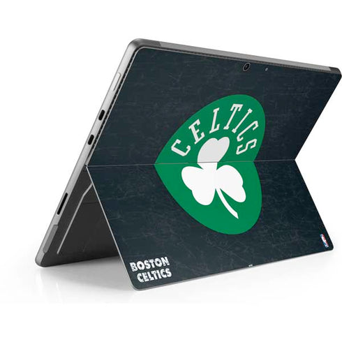 NBA Boston Celtics Black Secondary Logo Surface Pro 8 Skin