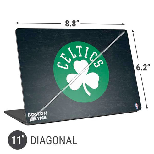 NBA Boston Celtics Black Secondary Logo Universal Laptop 11in (8.8 x 6.2in) Skin