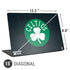 NBA Boston Celtics Black Secondary Logo Universal Laptop 15in (12.2 x 8.8in) Skin