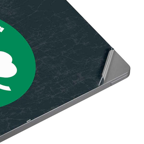NBA Boston Celtics Black Secondary Logo Universal Laptop 15in (12.2 x 8.8in) Skin