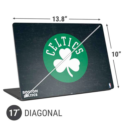 NBA Boston Celtics Black Secondary Logo Universal Laptop 17in (13.8 x 10in) Skin