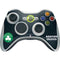NBA Boston Celtics Black Secondary Logo Xbox 360 Wireless Controller Skin