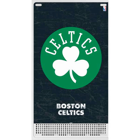 NBA Boston Celtics Black Secondary Logo Xbox Series S Console Skin