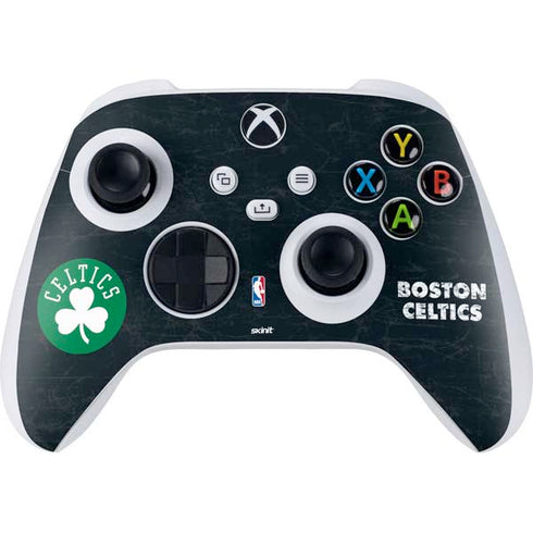 NBA Boston Celtics Black Secondary Logo Xbox Series S Controller Skin