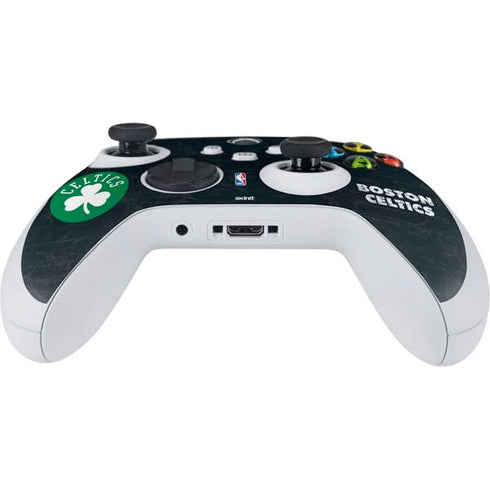 NBA Boston Celtics Black Secondary Logo Xbox Series S Controller Skin