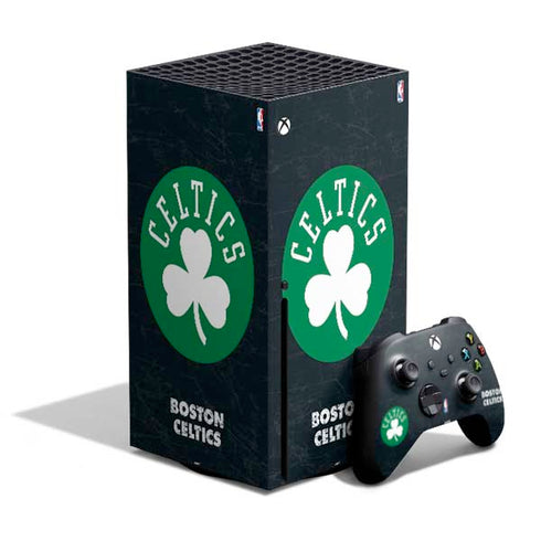 NBA Boston Celtics Black Secondary Logo Xbox Series X Bundle Skin