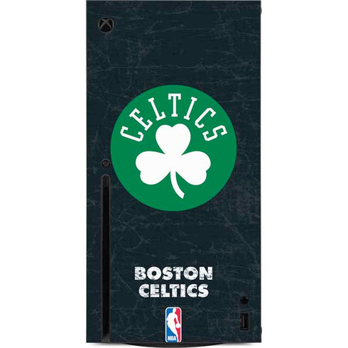 NBA Boston Celtics Black Secondary Logo Xbox Series X Console Skin
