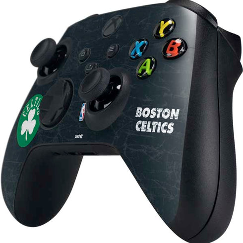 NBA Boston Celtics Black Secondary Logo Xbox Series X Controller Skin