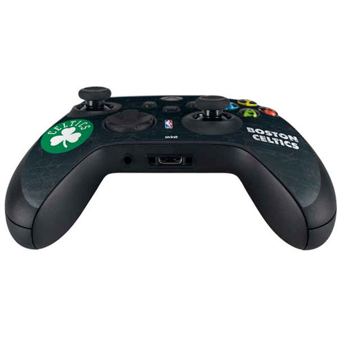 NBA Boston Celtics Black Secondary Logo Xbox Series X Controller Skin