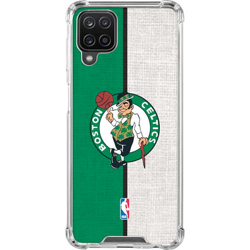 NBA Boston Celtics Canvas Galaxy A12 Clear Case