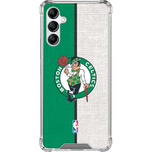 NBA Boston Celtics Canvas Galaxy A14 5G Clear Case