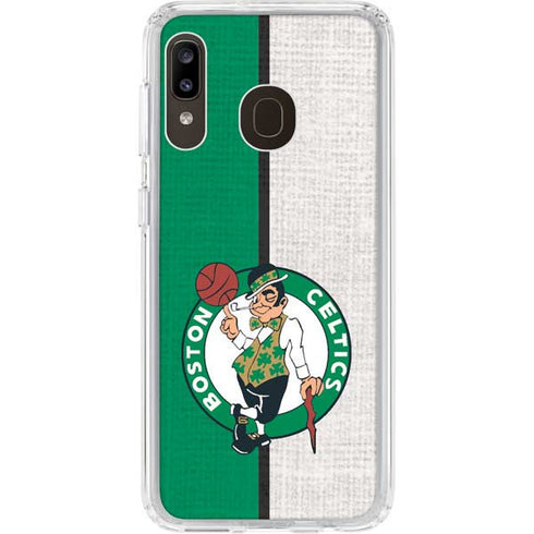 NBA Boston Celtics Canvas Galaxy A20 Clear Case