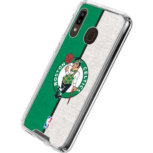 NBA Boston Celtics Canvas Galaxy A30 Clear Case