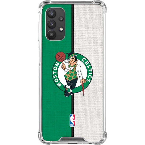 NBA Boston Celtics Canvas Galaxy A32 5G Clear Case