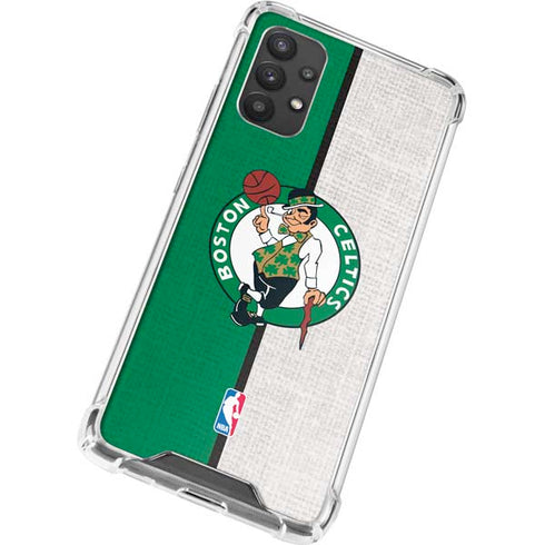 NBA Boston Celtics Canvas Galaxy A32 5G Clear Case