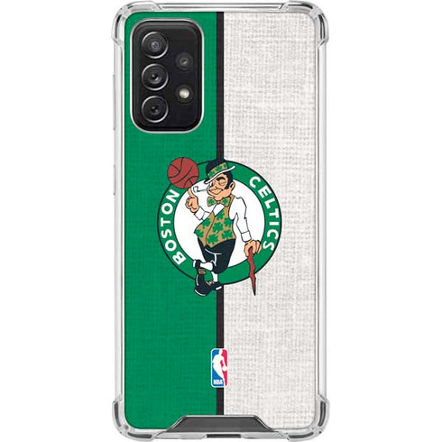 NBA Boston Celtics Canvas Galaxy A72 5G Clear Case
