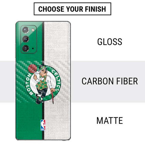 NBA Boston Celtics Canvas Galaxy Note20 5G Skin