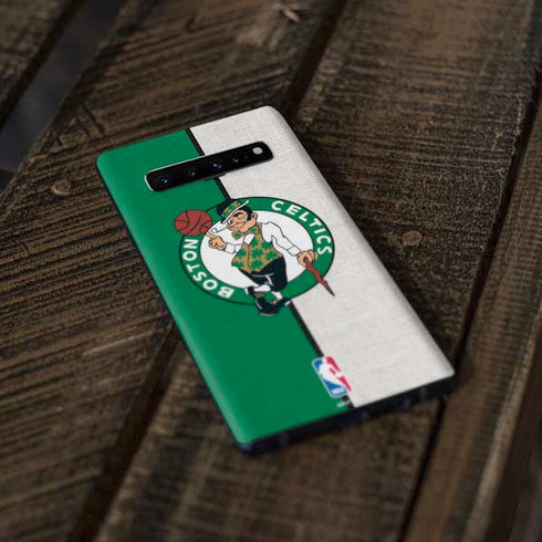 NBA Boston Celtics Canvas Galaxy S10 Plus Skin