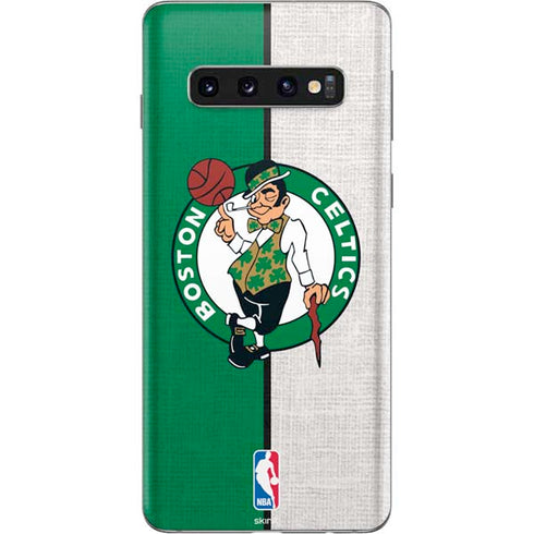 NBA Boston Celtics Canvas Galaxy S10 Skin