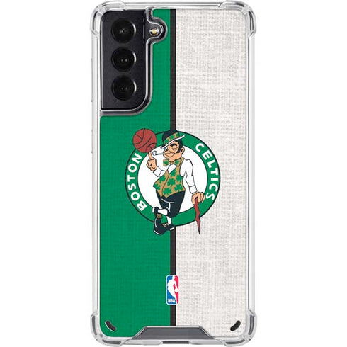 NBA Boston Celtics Canvas Galaxy S21 5G Clear Case