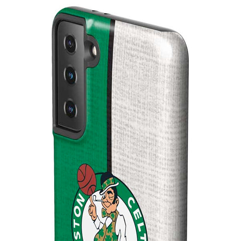 NBA Boston Celtics Canvas Galaxy S21 FE Pro Case
