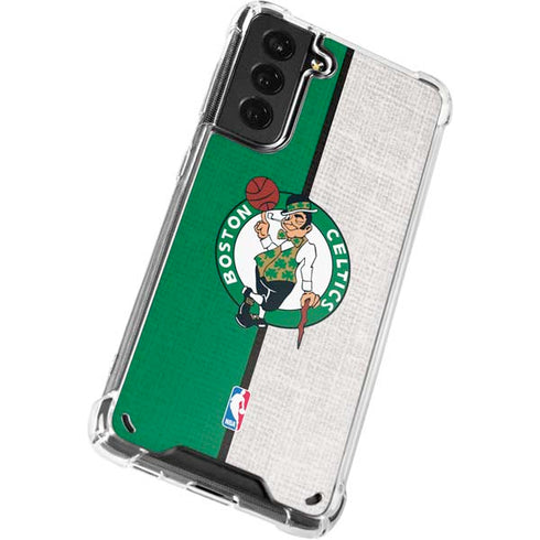 NBA Boston Celtics Canvas Galaxy S21 Plus 5G Clear Case