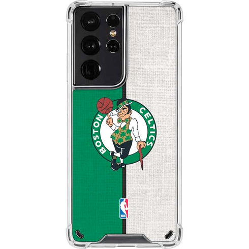 NBA Boston Celtics Canvas Galaxy S21 Ultra 5G Clear Case