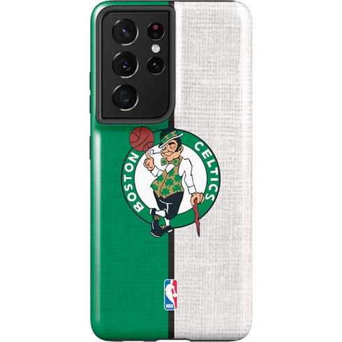 NBA Boston Celtics Canvas Galaxy S21 Ultra 5G Pro Case