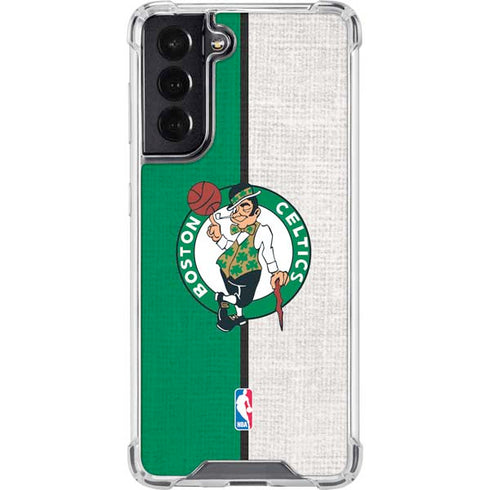 NBA Boston Celtics Canvas Galaxy S22 Clear Case