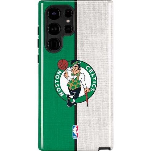 NBA Boston Celtics Canvas Galaxy S22 Ultra Pro Case