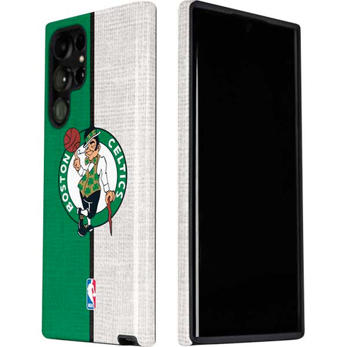 NBA Boston Celtics Canvas Galaxy S22 Ultra Pro Case