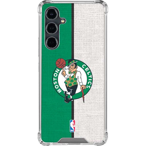 NBA Boston Celtics Canvas Galaxy S23 FE Clear Case