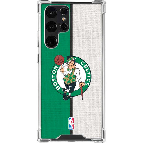 NBA Boston Celtics Canvas Galaxy S24 Ultra Clear Case
