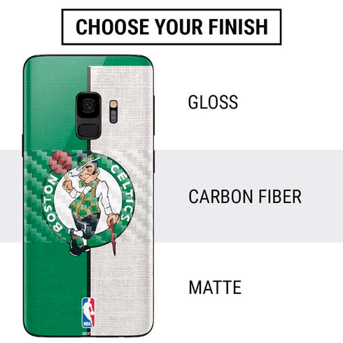 NBA Boston Celtics Canvas Galaxy S9 Skin