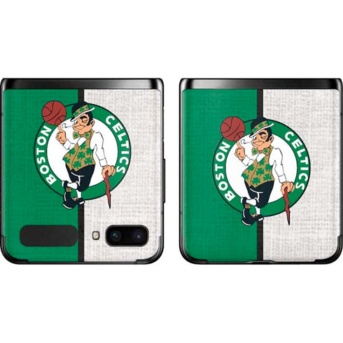 NBA Boston Celtics Canvas Galaxy Z Flip Skin