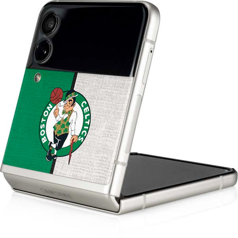 NBA Boston Celtics Canvas Galaxy Z Flip3 5G Skin