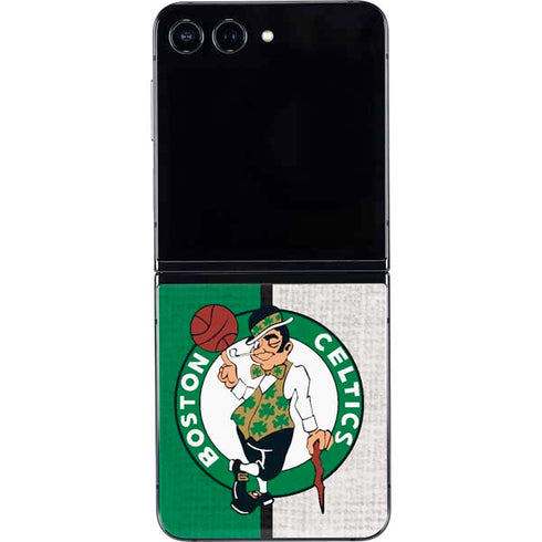 NBA Boston Celtics Canvas Galaxy Z Flip5 5G Skin