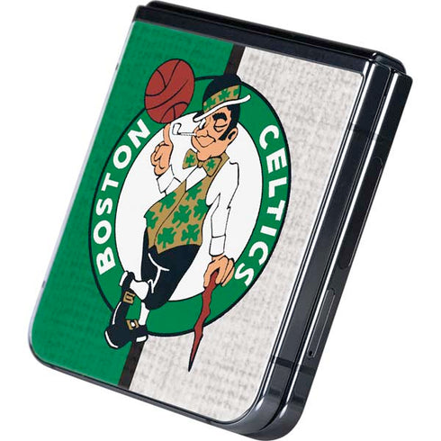 NBA Boston Celtics Canvas Galaxy Z Flip5 5G Skin