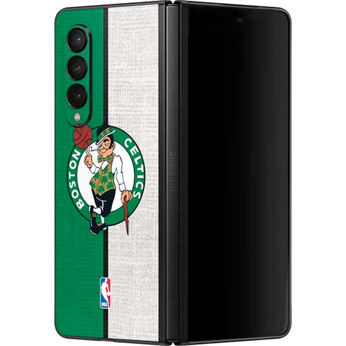 NBA Boston Celtics Canvas Galaxy Z Fold3 5G Skin