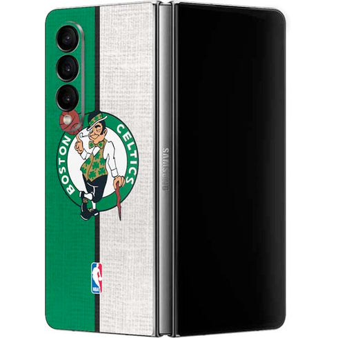 NBA Boston Celtics Canvas Galaxy Z Fold4 5G Skin