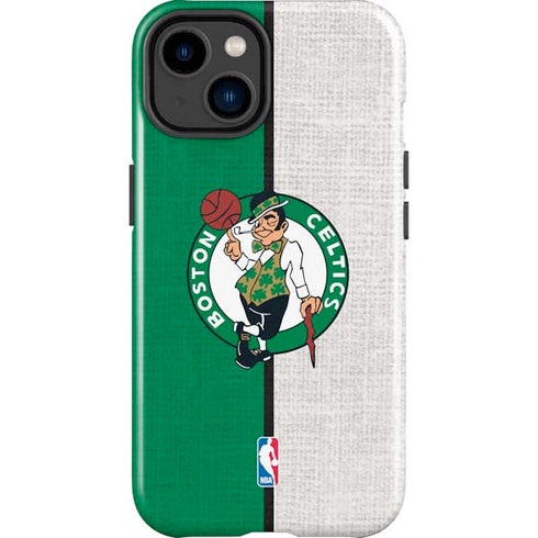 NBA Boston Celtics Canvas iPhone 14 Plus Impact Case
