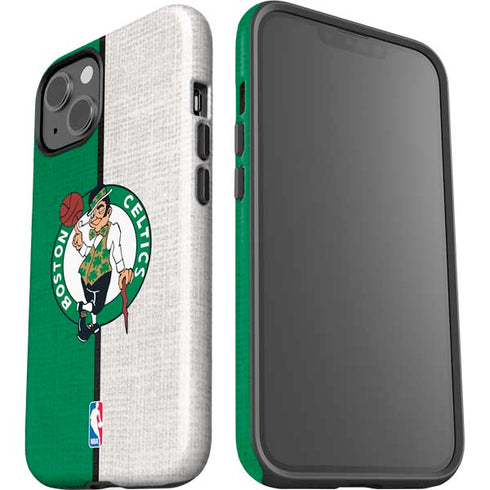 NBA Boston Celtics Canvas iPhone 15 Plus Impact Case