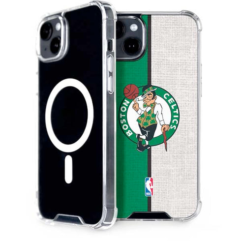 NBA Boston Celtics Canvas iPhone 15 Plus MagSafe Case