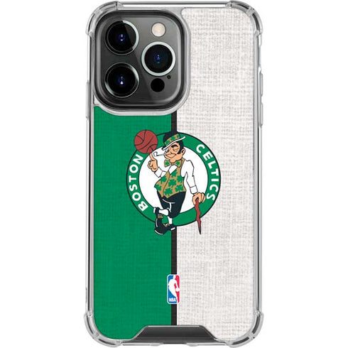 NBA Boston Celtics Canvas iPhone 14 Pro Clear Case