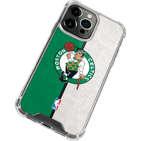 NBA Boston Celtics Canvas iPhone 14 Pro Clear Case
