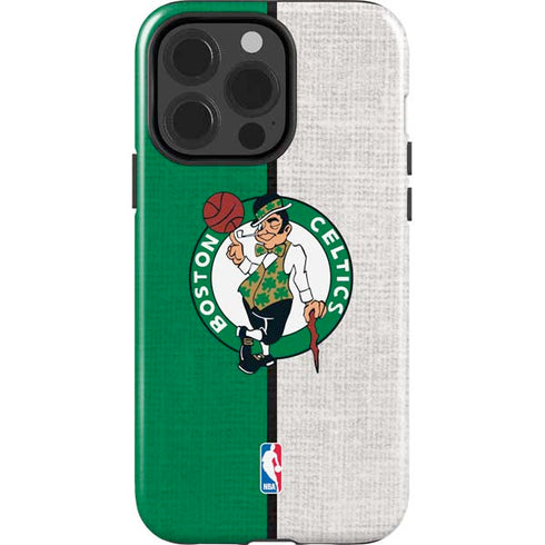 NBA Boston Celtics Canvas iPhone 15 Pro Impact Case